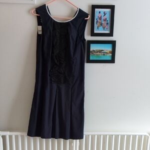 Marni Dark Blue Dress with Light Trim